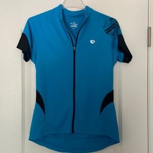Pearl Izumi Women's Zip Up Cycling Jersey;  Ocean Blue; Large; Like New